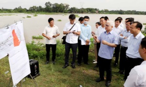 Bí thư Tỉnh ủy Bình Dương khảo sát đường ven sông Sài Gòn và hướng tuyến đường Vành đai 3
